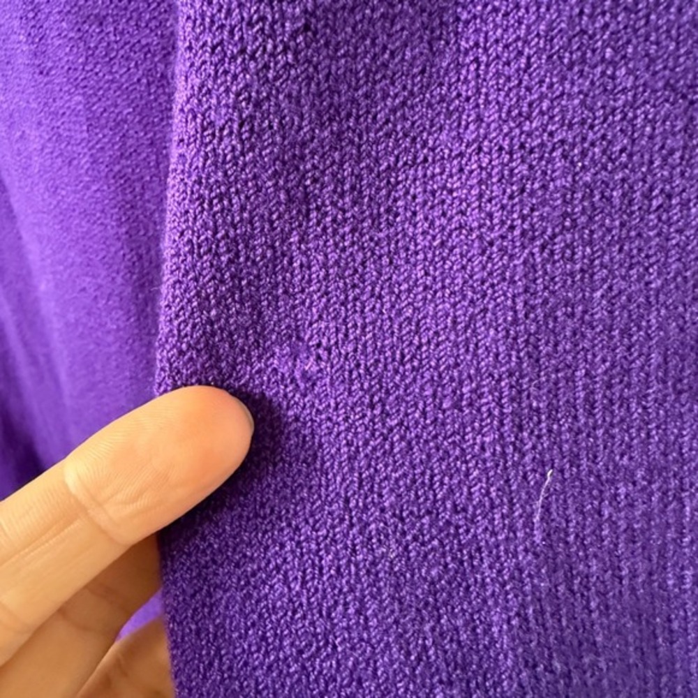 KAMA by St John purple knit cardigan‎ - Picture 3 of 6